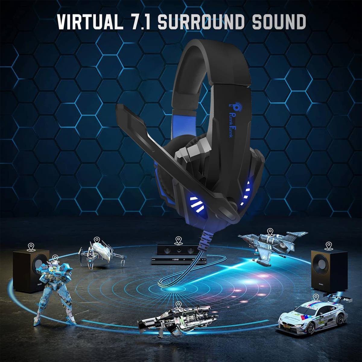 PunnkFunnk Music Studio Gaming & Online Classes with Other Voice Cancellation & Boom Sound Wired Gaming — photo 5