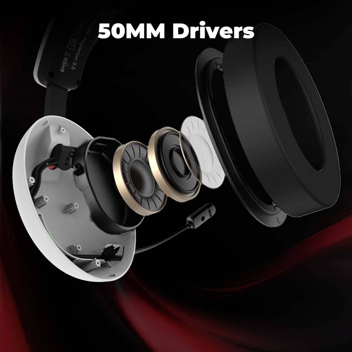 EVOFOX Hyperion 3.5mm + Type-C Immersive Surround Sound with Retractable Mic Wired Gaming — photo 3