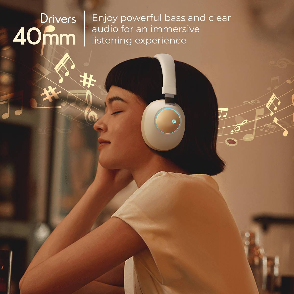 ZEBRONICS Zeb-Duke, with 60h Backup, BT v5.3, Gaming Mode, ENC, LED Lights, Dual Pairing Bluetooth — photo 2