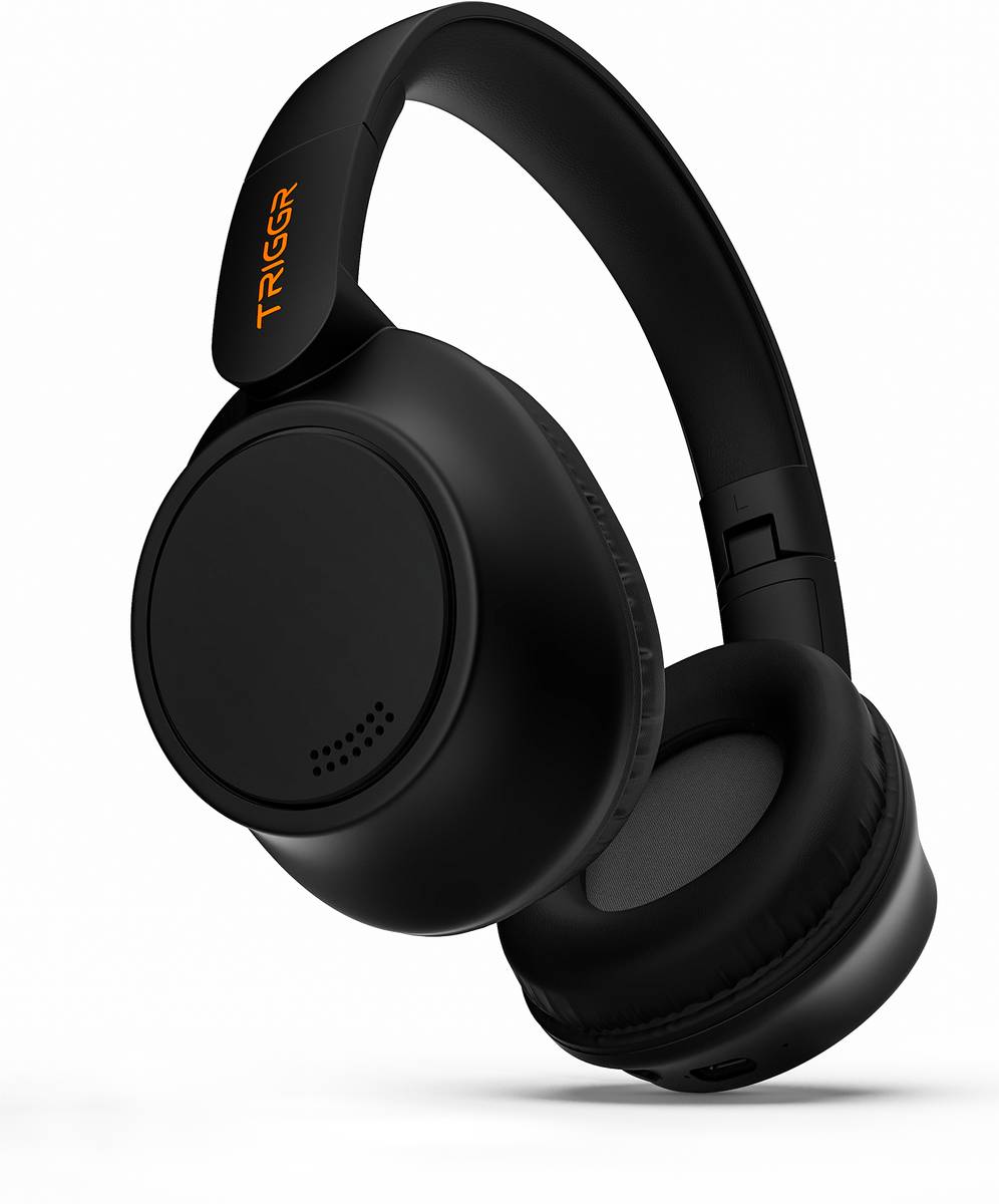 TRIGGR Punkheadz Z4 with 50H Battery, Dual Pairing, 40mm Drivers, Gaming Mode, BT v6.0 Bluetooth