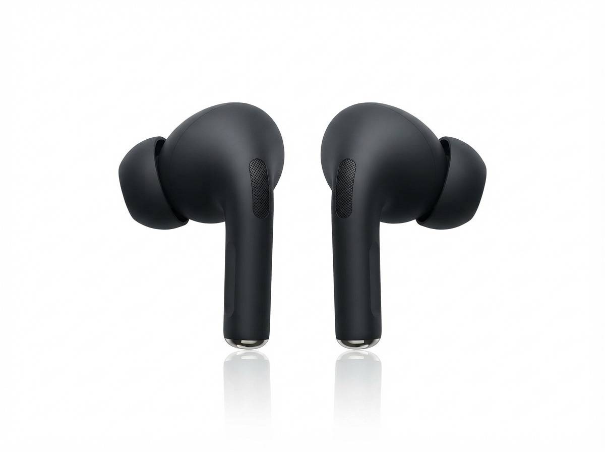 True Wireless Earbuds with Charging Case, Black Bluetooth — photo 2