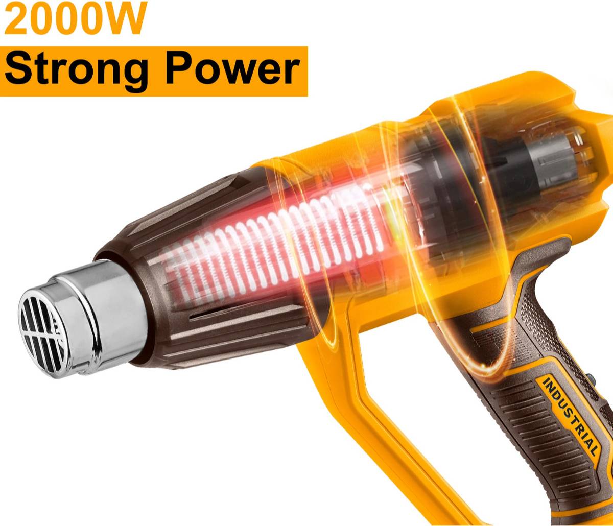 INGCO Heat Gun with 3 Nozzles, 50/450°C/550°C 2000 W Heat Gun — photo 2