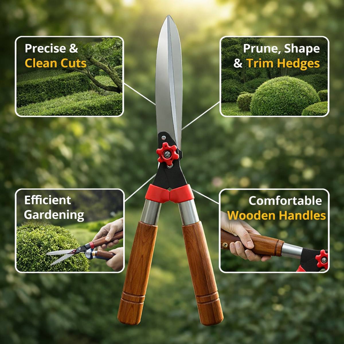 SAS TOOLS Heavy-Duty Hedge Shears Hedge Shear