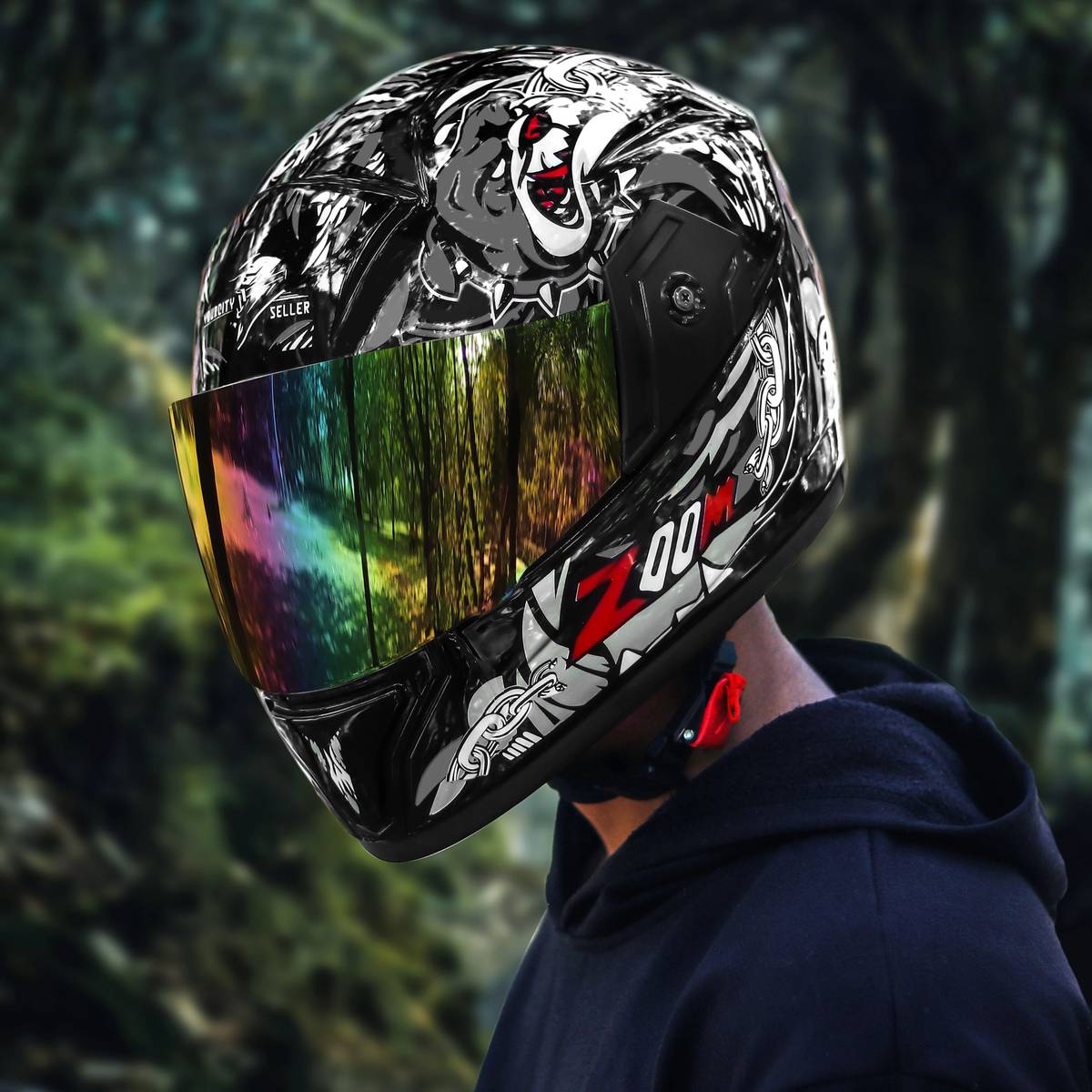 stiss model bike helmet silver super Motorbike Helmet