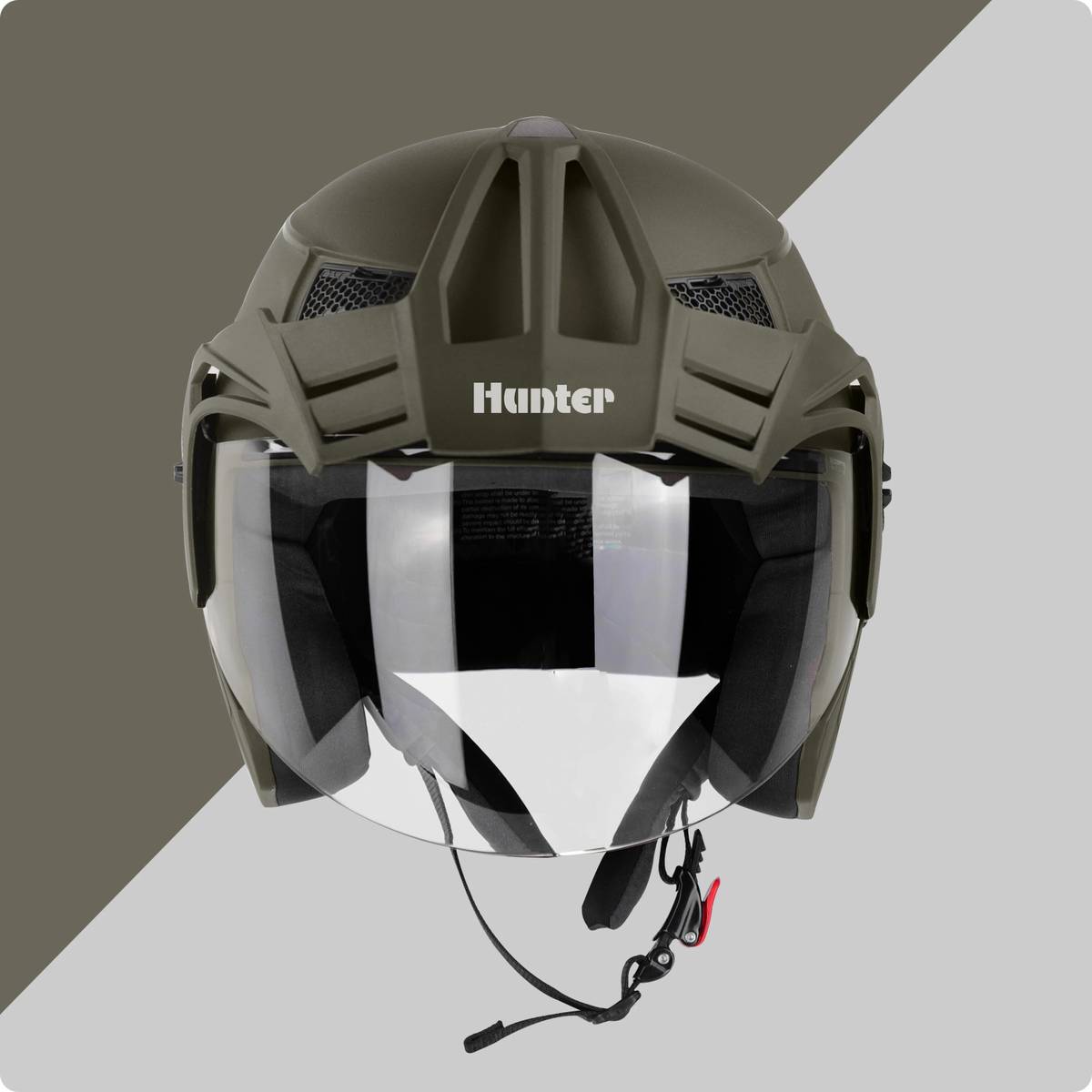 Steelbird SBH-23 Hunter ISI Certified Open Face Motorbike Helmet — photo 5