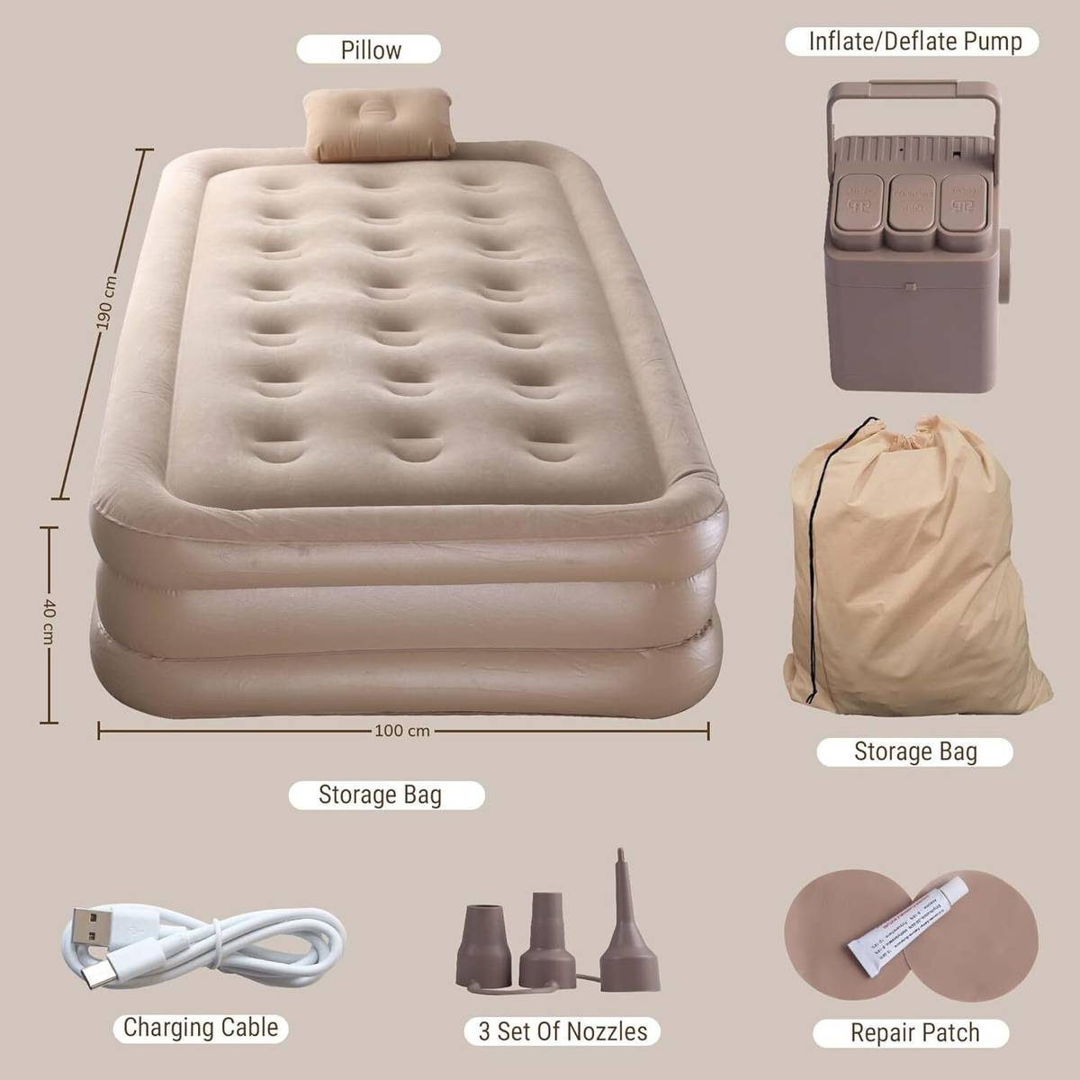 TravelRest Inflatable Air Bed Inflatable Bed — photo 3