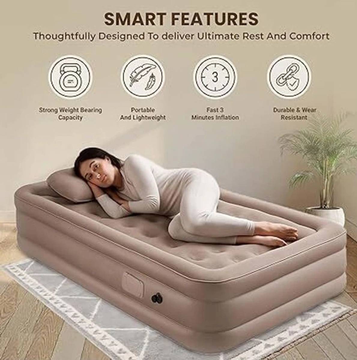 lexus Leatherette 4 Seater Inflatable Sofa — photo 3