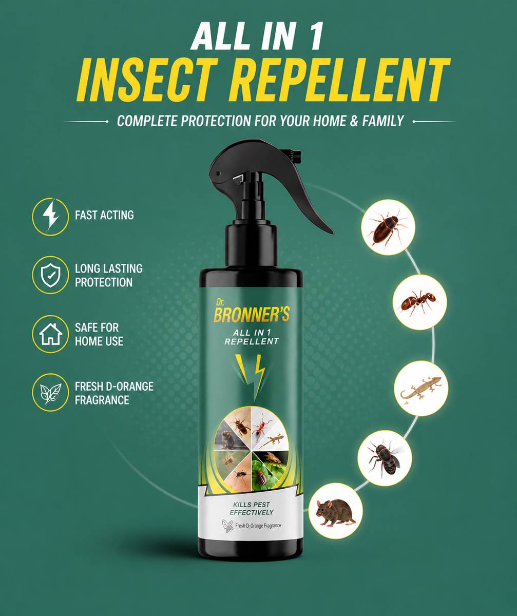 Dr.Bronner's Herbal Insect & Pest Control Spray | Extra Strong, No Chemicals — photo 4