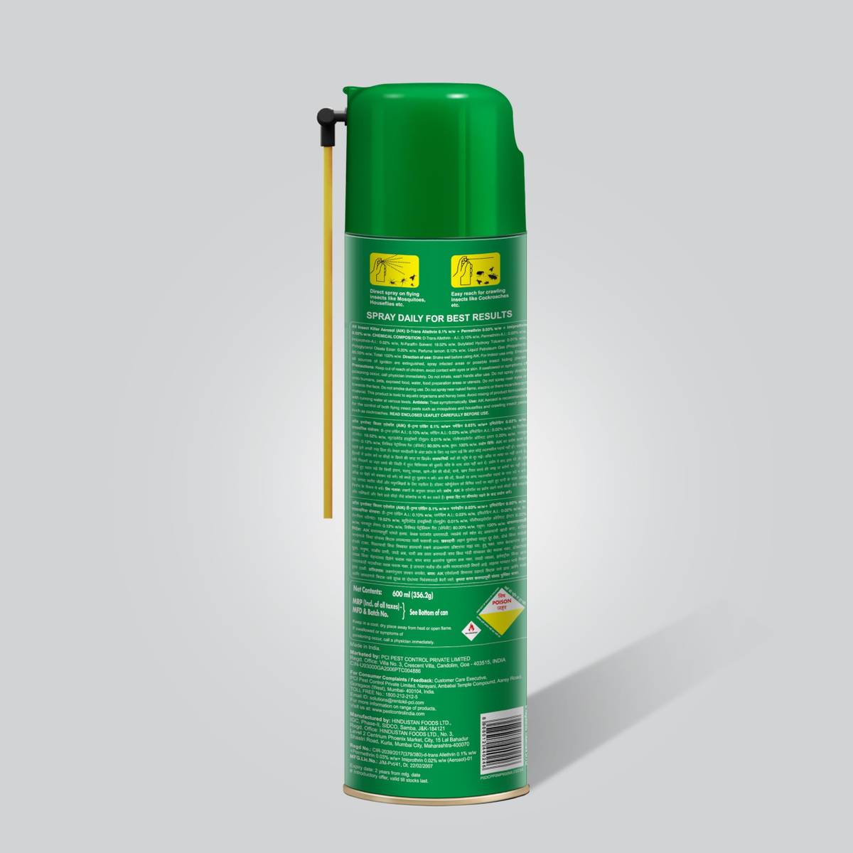 PCI Pest Seal Multi-Pest Spray | Instant Kill: Roaches, Ants & Mosquitoes — photo 2