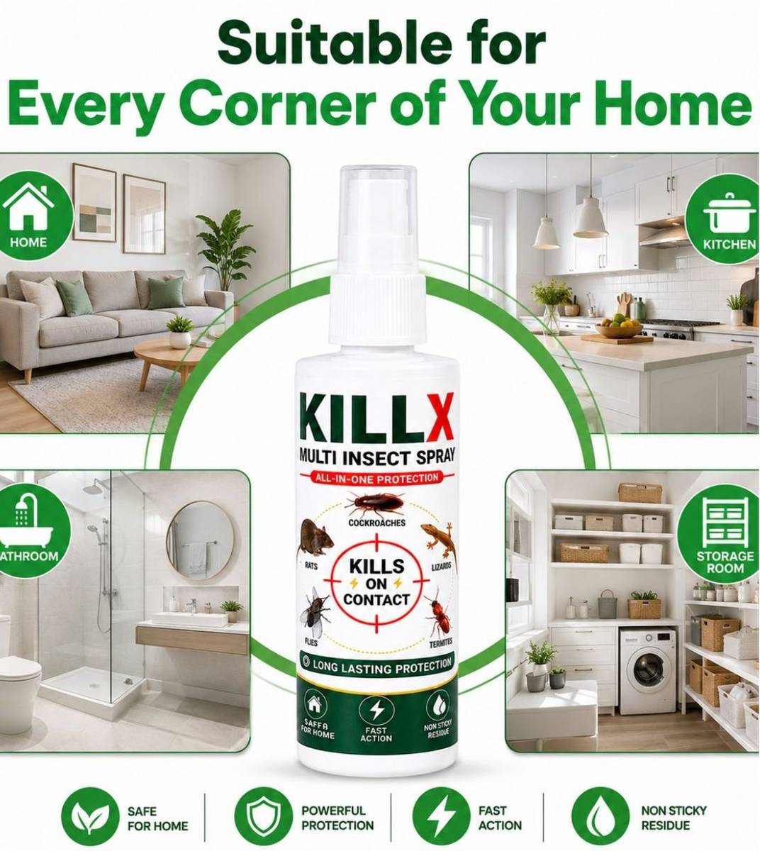 KillX Rapid Bug Killer – Complete Home Protection Against Common Insects — photo 4