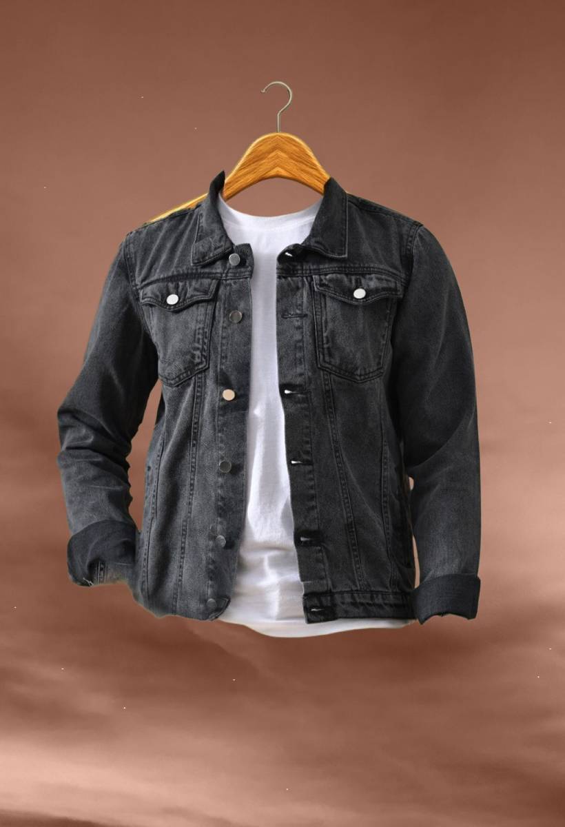Jeancherry Full Sleeve Solid Men Denim Jacket — photo 4