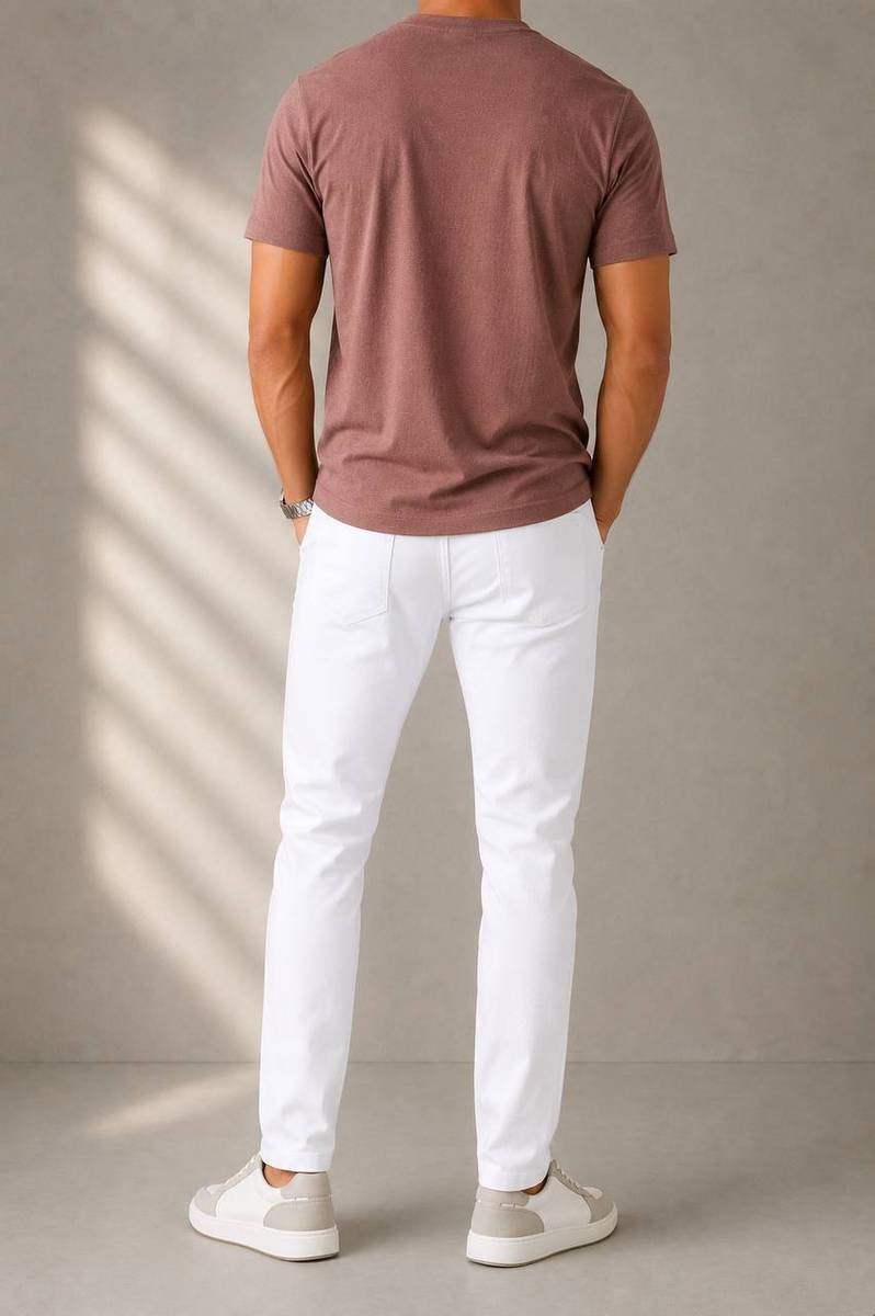 NEELVORA Slim Men White Jeans — photo 2