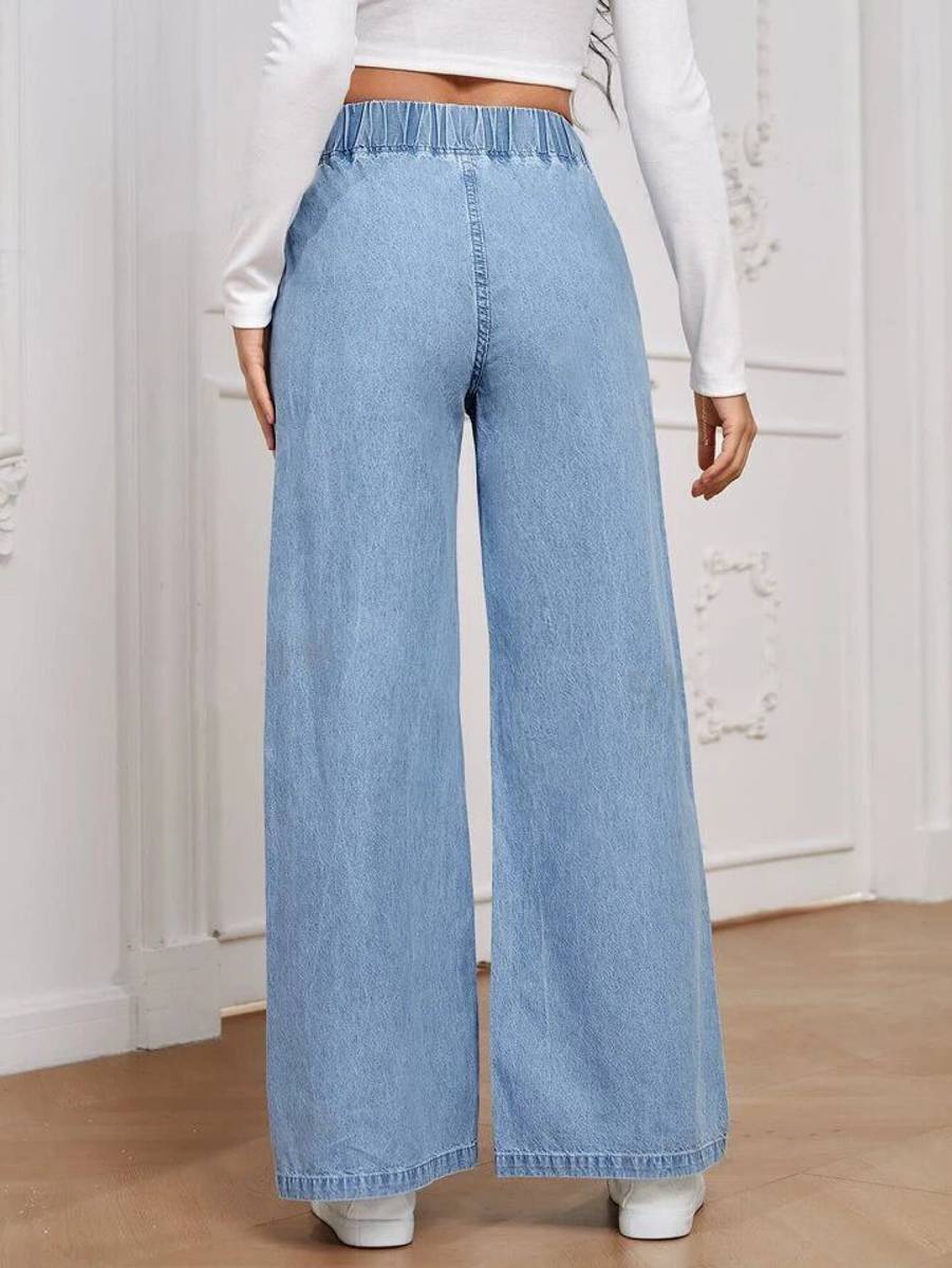 KASHIAN Flared Women Light Blue Jeans — photo 2
