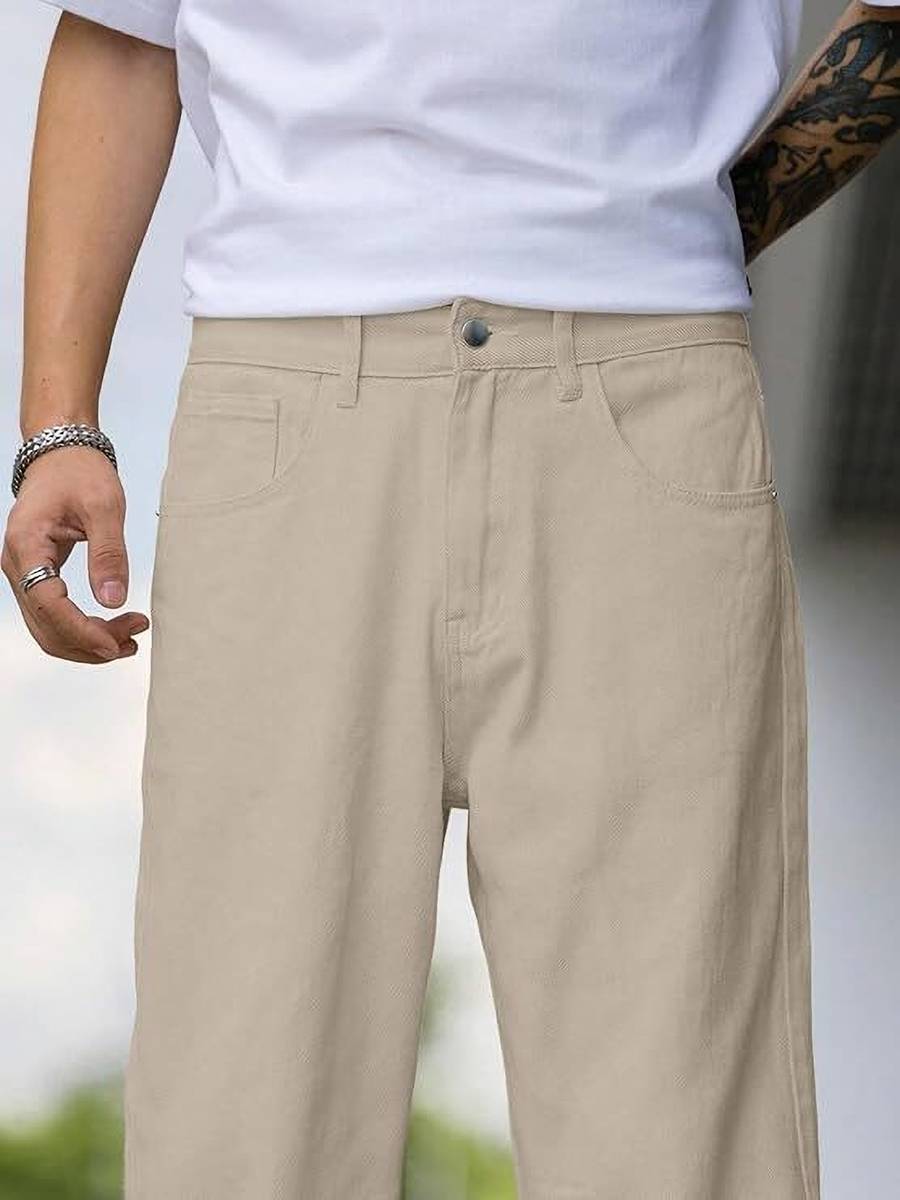CABRRR Regular Men Beige Jeans — photo 3