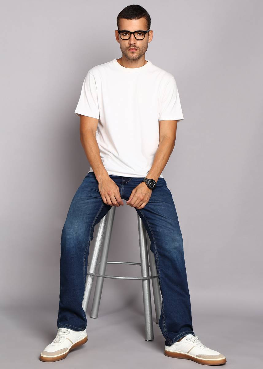 KILLER Straight Fit Men Dark Blue Jeans — photo 3