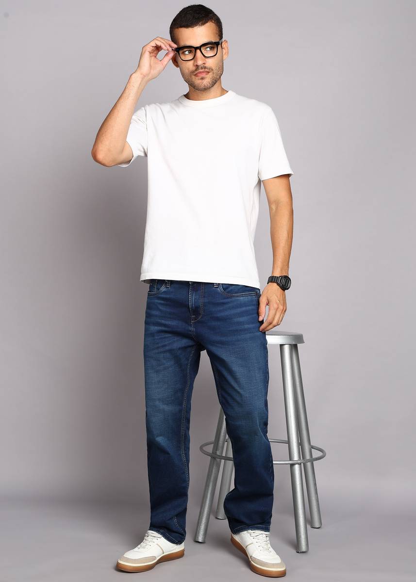KILLER Straight Fit Men Dark Blue Jeans — photo 2