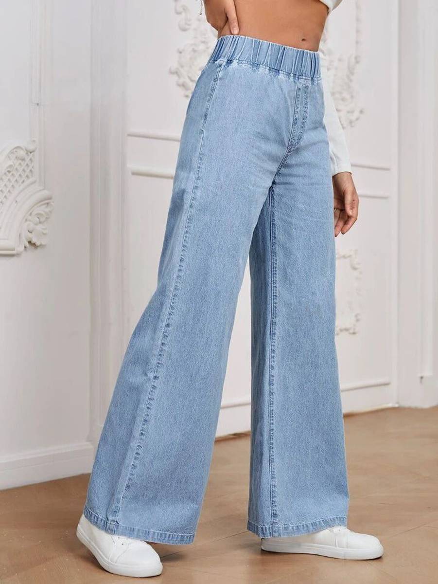 KASHIAN Flared Women Light Blue Jeans — photo 4