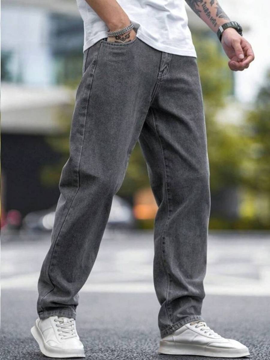 JAAR FASHION Loose Fit Men Grey Jeans