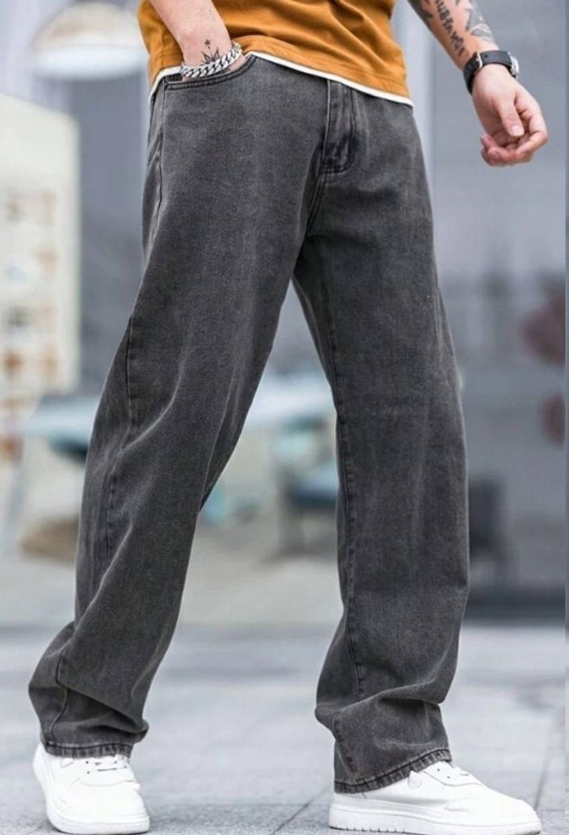 JAAR FASHION Loose Fit Men Grey Jeans — photo 5