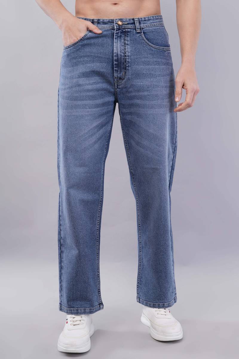 NIVASU Straight Fit Men Blue Jeans