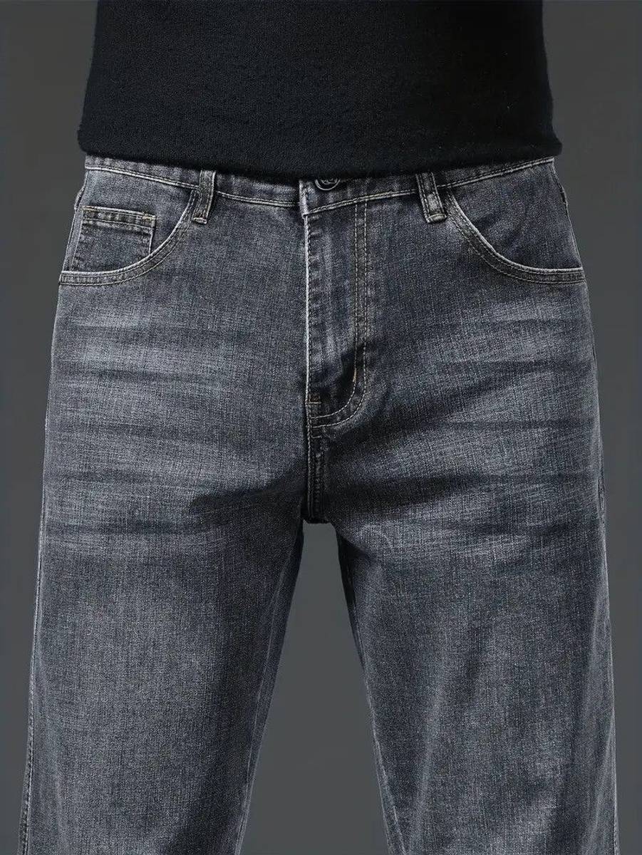 Leriya Fashion Straight Fit Men Grey Jeans — photo 3