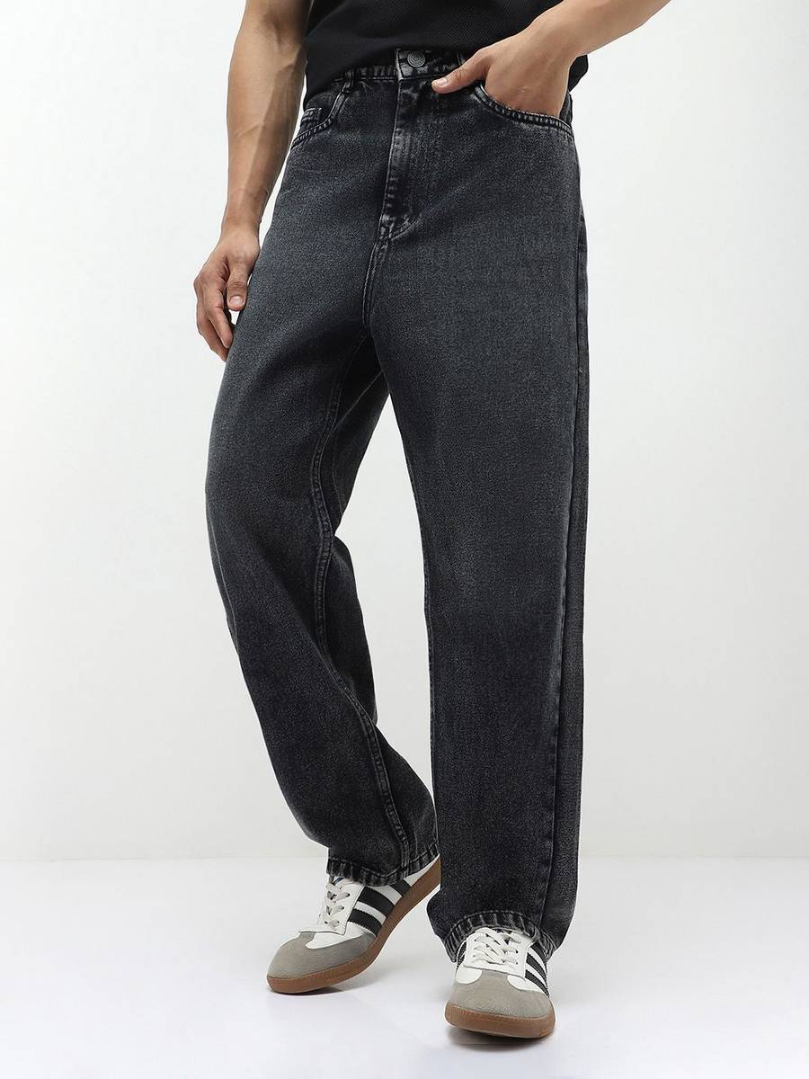 Urbano Fashion Loose Fit Men Black Jeans