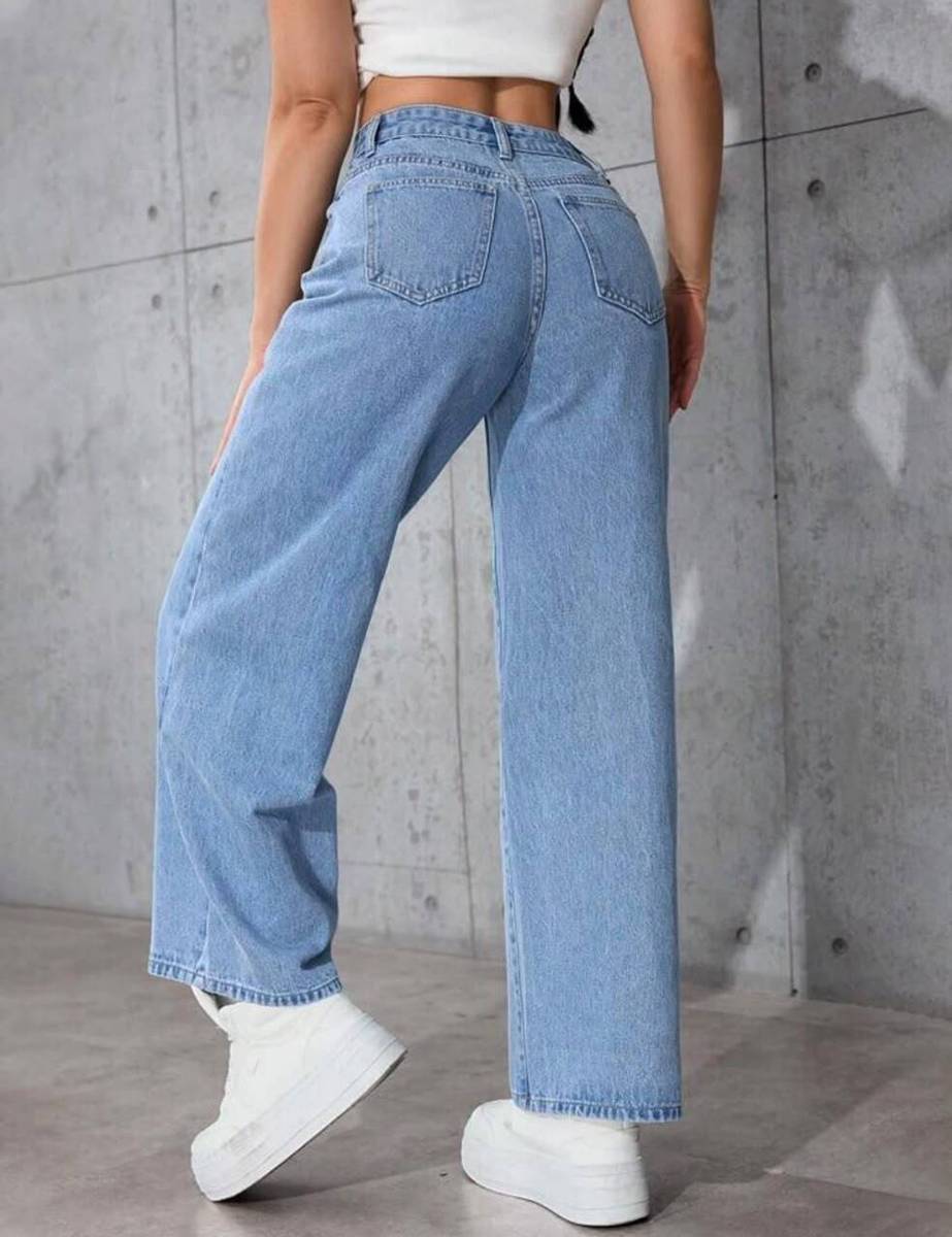 RIFA Wide Leg Women Light Blue Jeans — photo 2