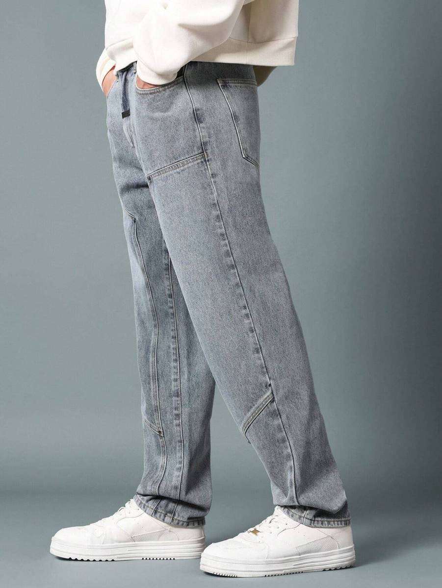 Leriya Fashion Relaxed Fit Men Grey Jeans — photo 3
