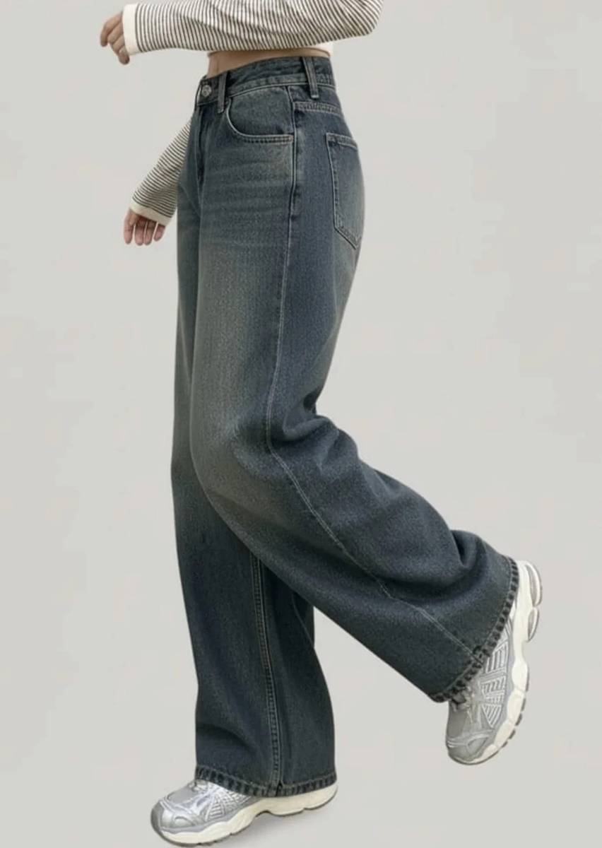 sky collection Baggy Fit Women Blue Jeans — photo 3
