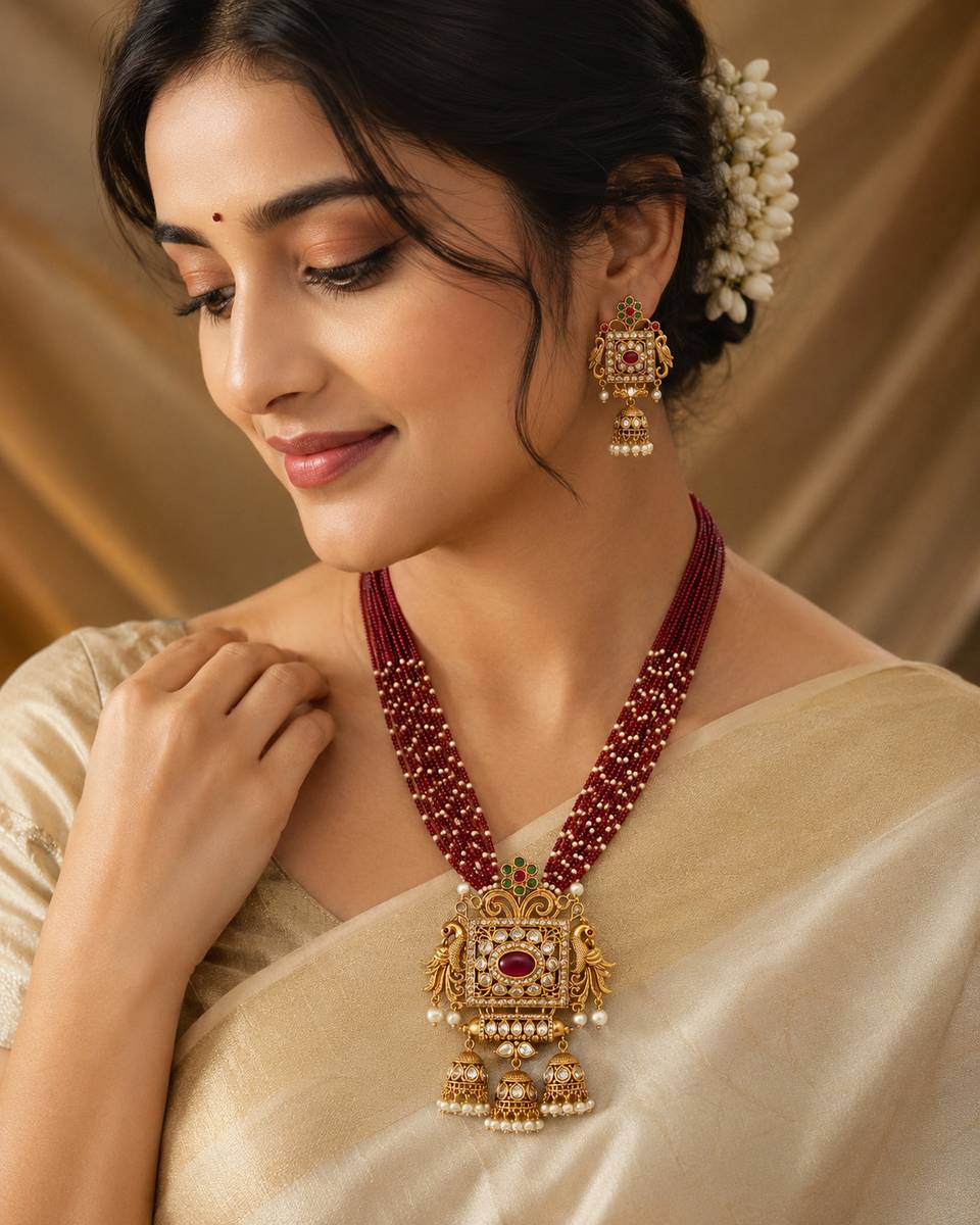 YASHVI Alloy Gold Jewellery Set