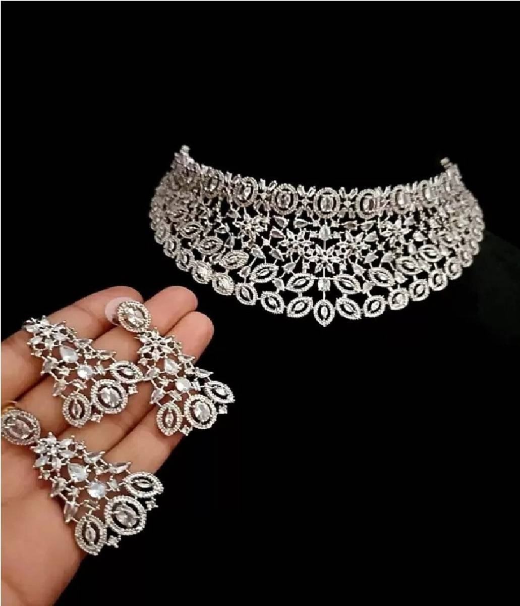 Goeasyshop Brass, Alloy Silver Silver Jewellery Set
