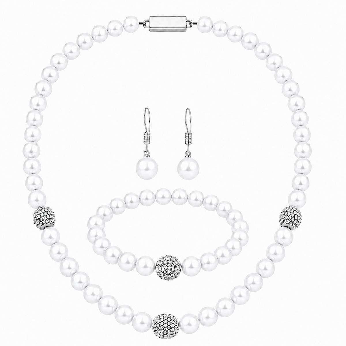 KINKARA Shell White Jewellery Set
