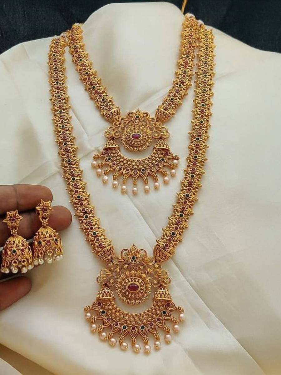 FALLALERY Alloy Gold-plated Gold Jewellery Set