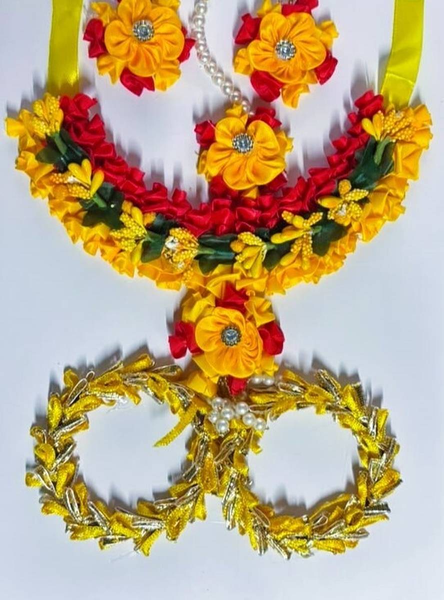 NAMITAENTER Fabric Multicolor Jewellery Set