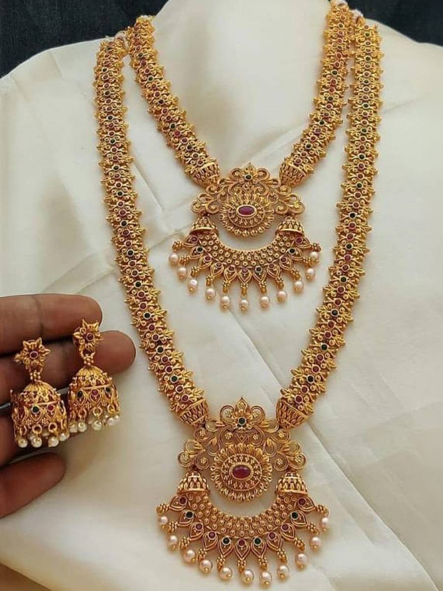 RIENTA JWL Alloy Gold-plated Gold Jewellery Set