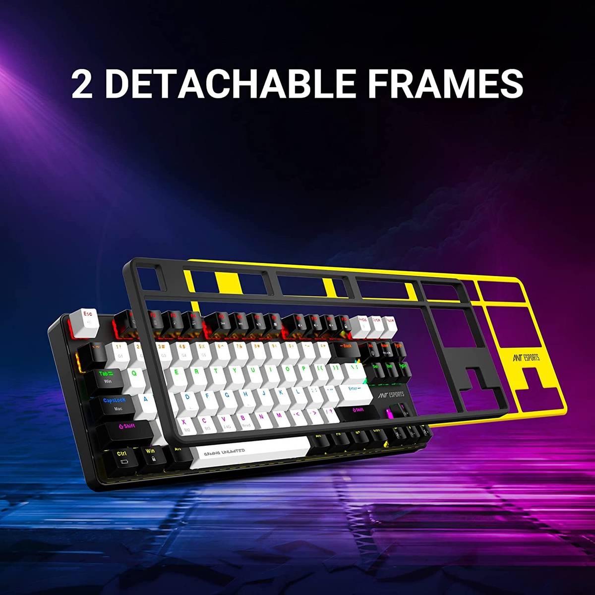 Ant Esports MK4500 Pro TKL I Red Switch 87 Keys Mechanical 2.4G/BT5.0/Wired Wireless Standard Gaming Keyboard Compatible with Desktop, Laptop, Mac multimedia_keys,MK4500 Pro — photo 3