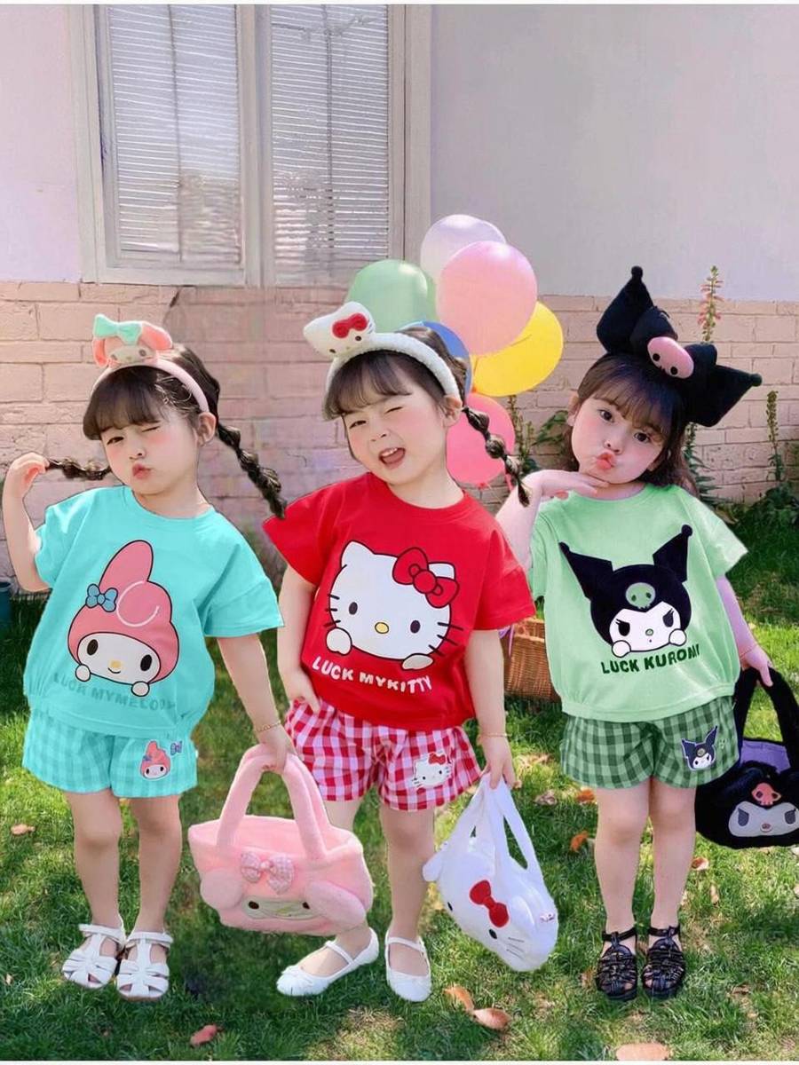 DRUZZEE Boys & Girls Casual T-shirt Shorts