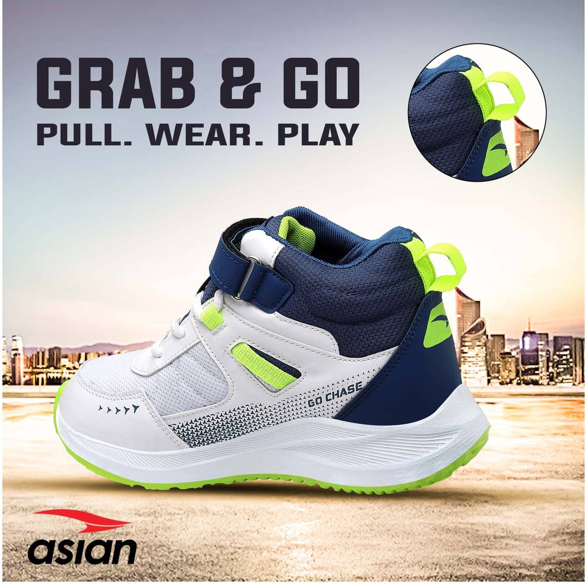 asian Boys Lace Running Shoes — photo 4