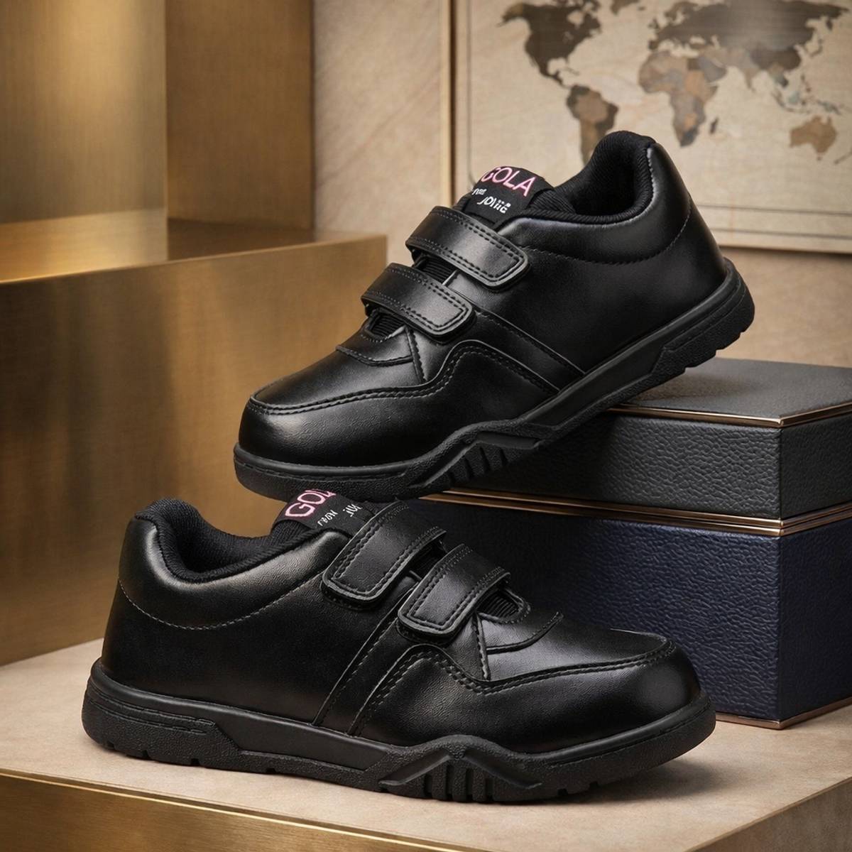 MINITOES Boys & Girls Velcro School Shoes — photo 4