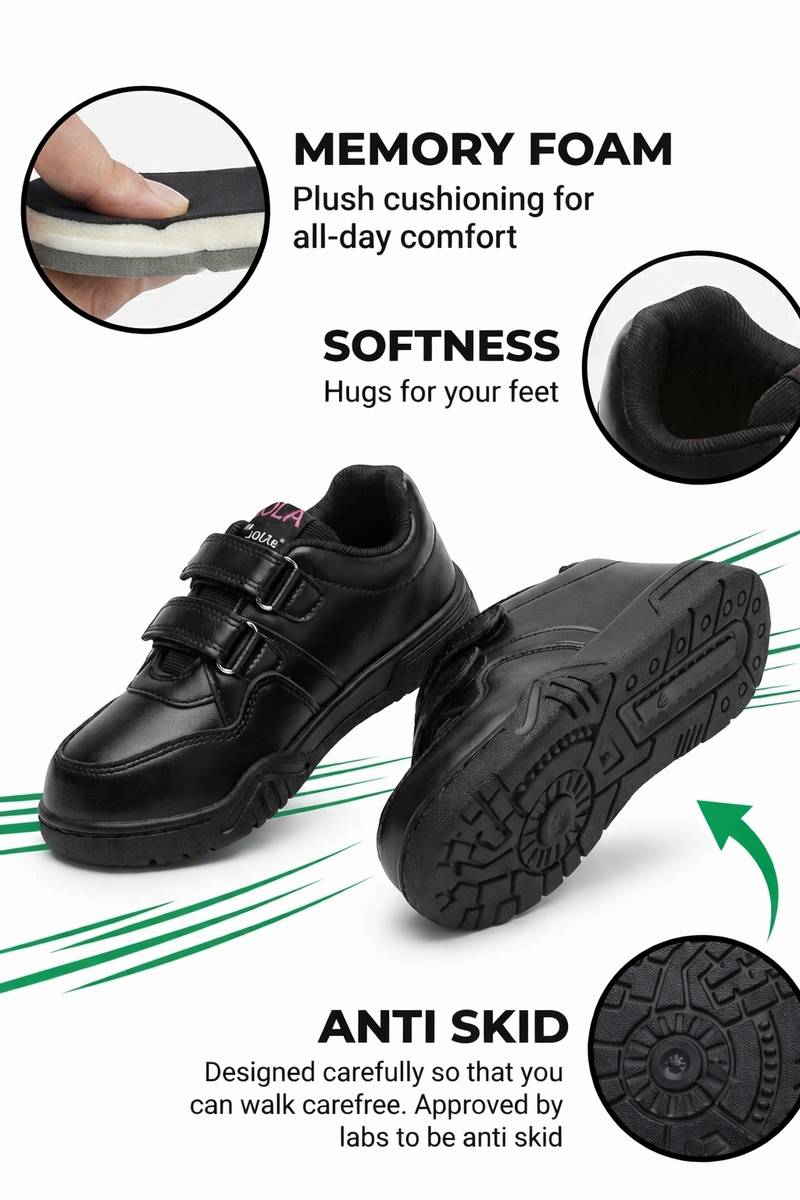 MINITOES Boys & Girls Velcro School Shoes — photo 5