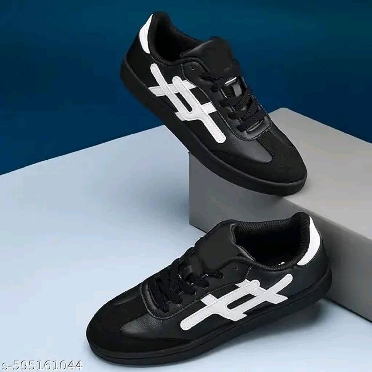 xedow Stylish Black Casual Sneakers For Men