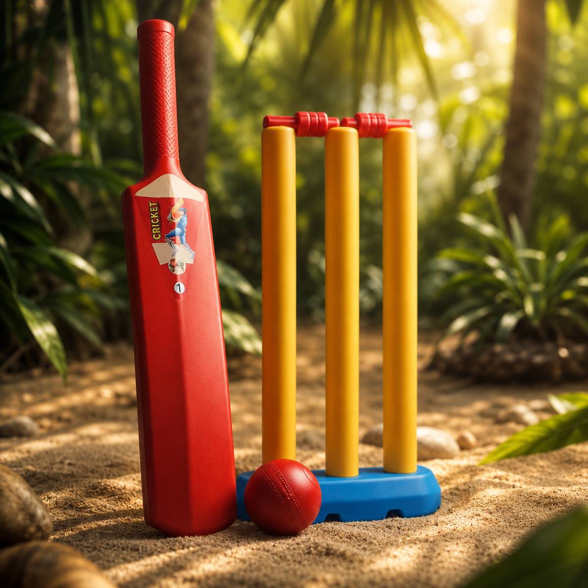 Cricket Training Set for Kids Sports Learning Toy Cricket Kit