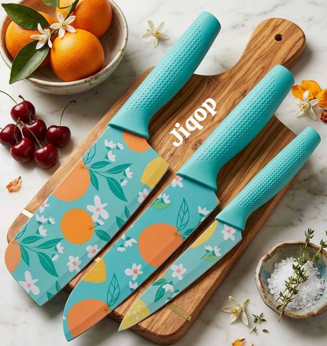 Jiqop 3 Pc Stainless Steel Knife Set for kitchen uses