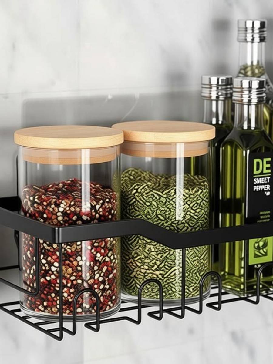 Containers Kitchen Rack Iron KITCHEN ACCESSORIES STORAGE ORGANIZERS 5 PCS SET — photo 4