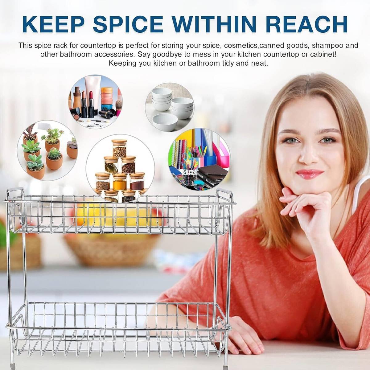 Nexus Lifestyle Utensil Kitchen Rack Steel FIX Kitchen Rack/Kitchen/Pantry Storage — photo 5