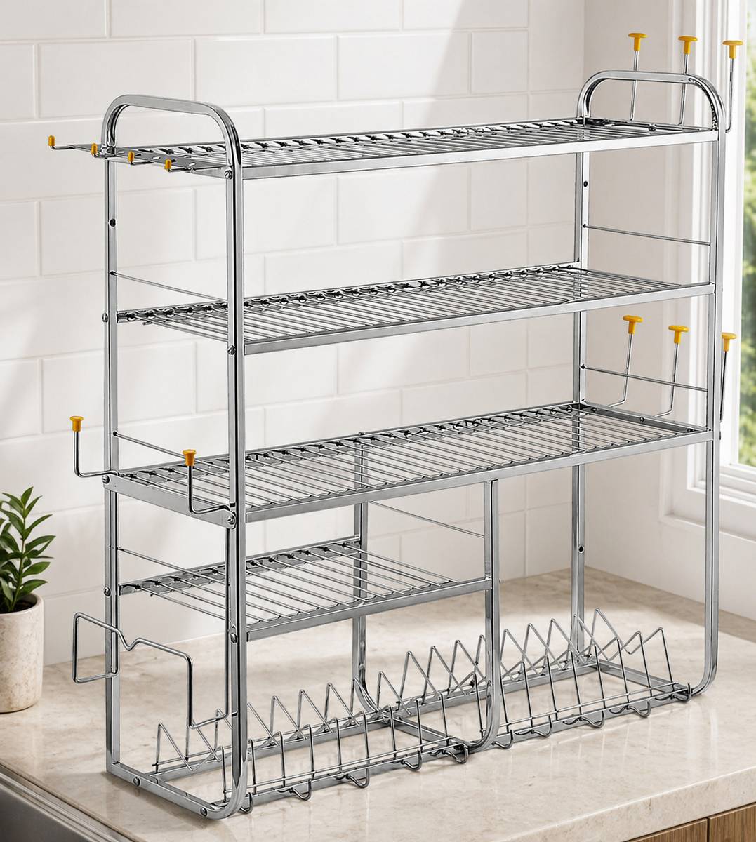 AVAIL Utensil Kitchen Rack Steel Stainless 5 Layer Mount|Dish Rack — photo 5