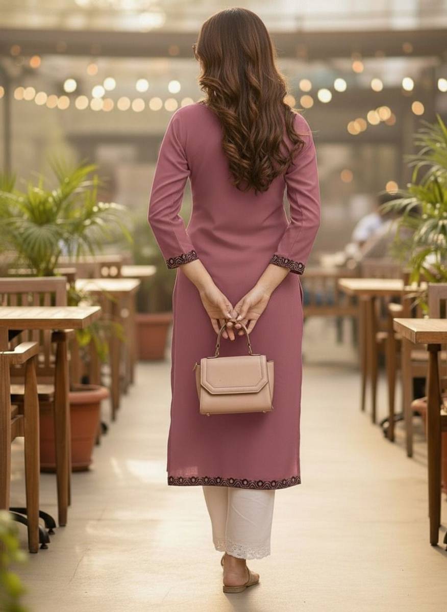 Surhi Women Embroidered Straight Kurta — photo 2