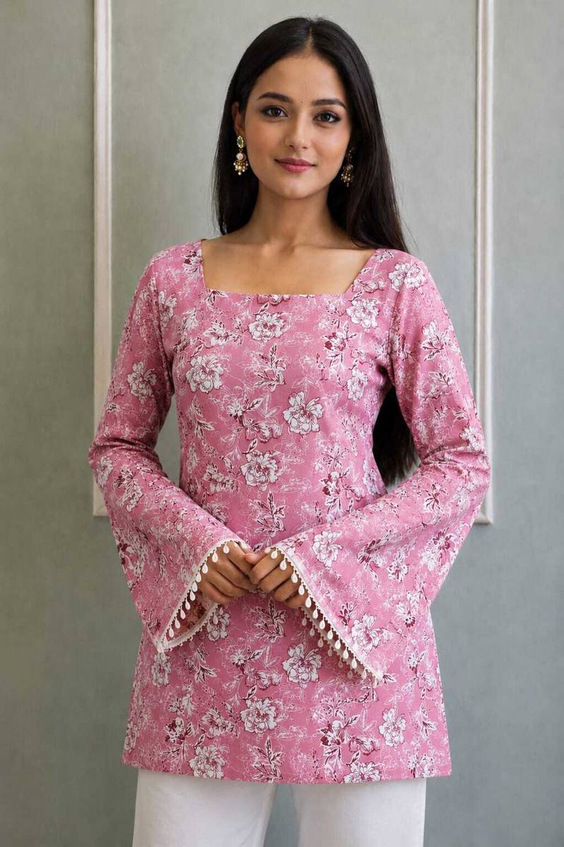 anadiya Women Floral Print A-line Kurta