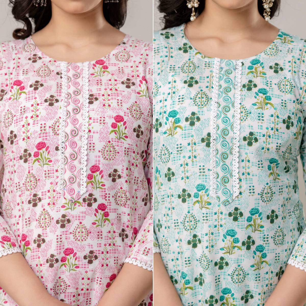 SN FASHION ATTIRE Women Floral Print A-line Kurta — photo 4