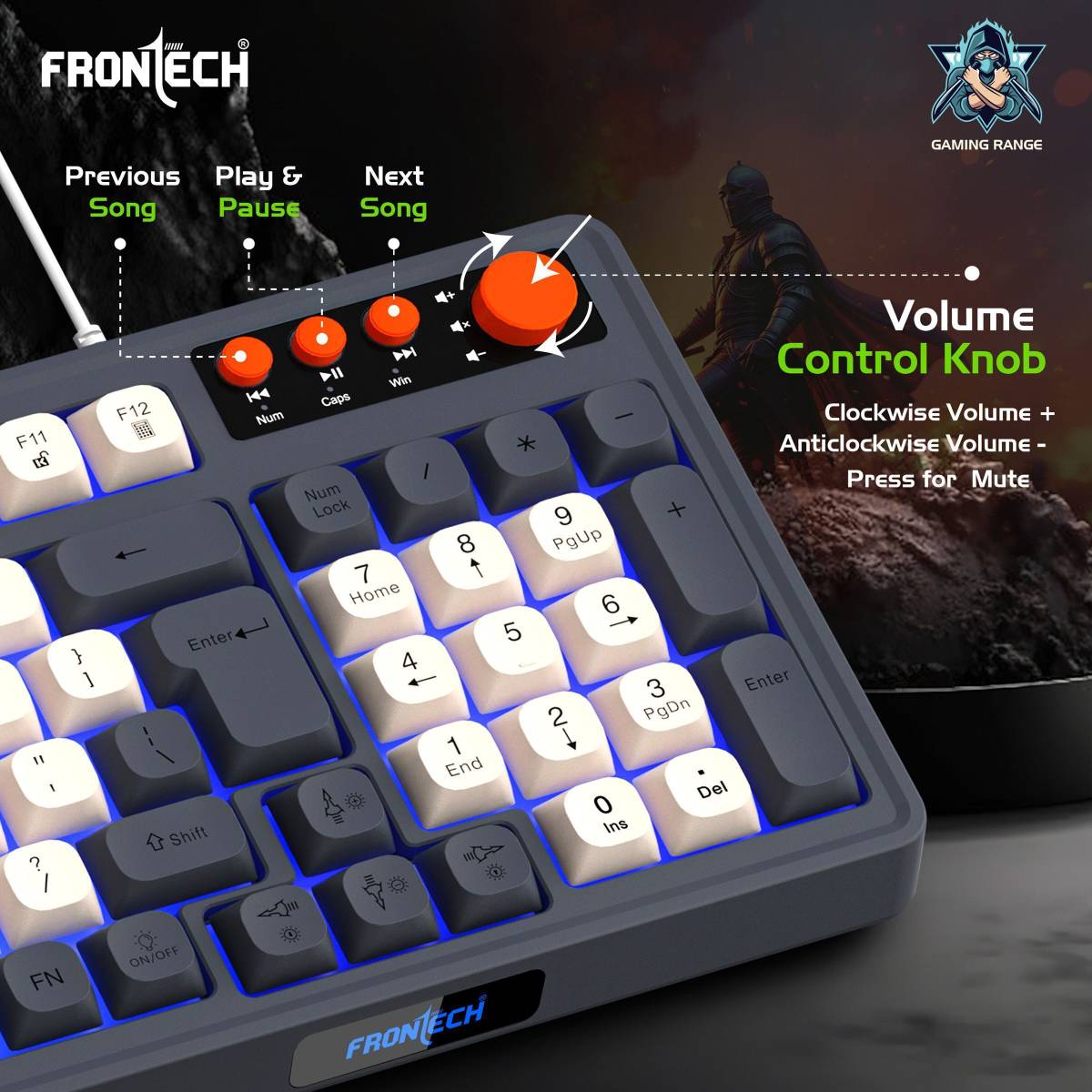 Aero Blade Wired Gaming Keyboard and Optical Mouse| LED RGB Backlight KB-0044 Wired USB Standard Laptop Keyboard Compatible with Desktop, Laptop, Mac with High-Precision Optical Mouse, Backlit LED Illumination — photo 4